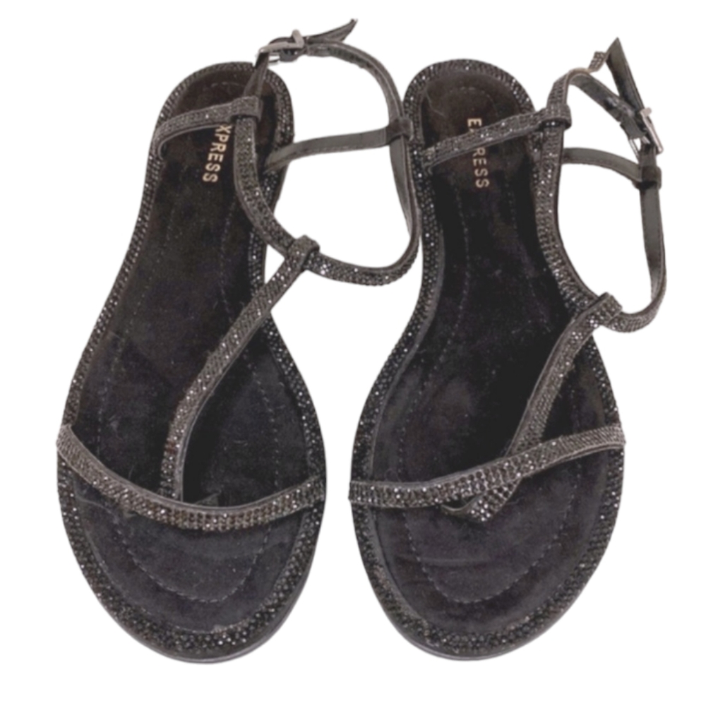 NWOT | Express Rhinestone Sandals